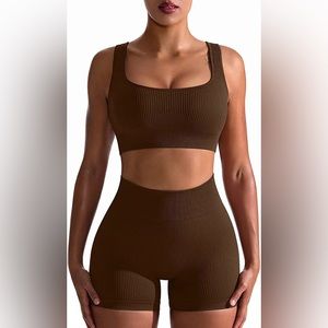 Two piece cute workout set